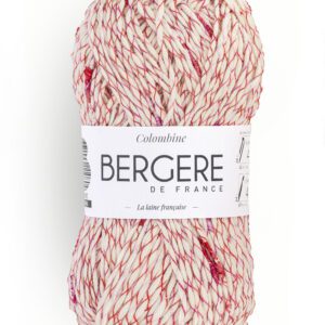 pelote de laine colombine couleur fraise de marque bergère