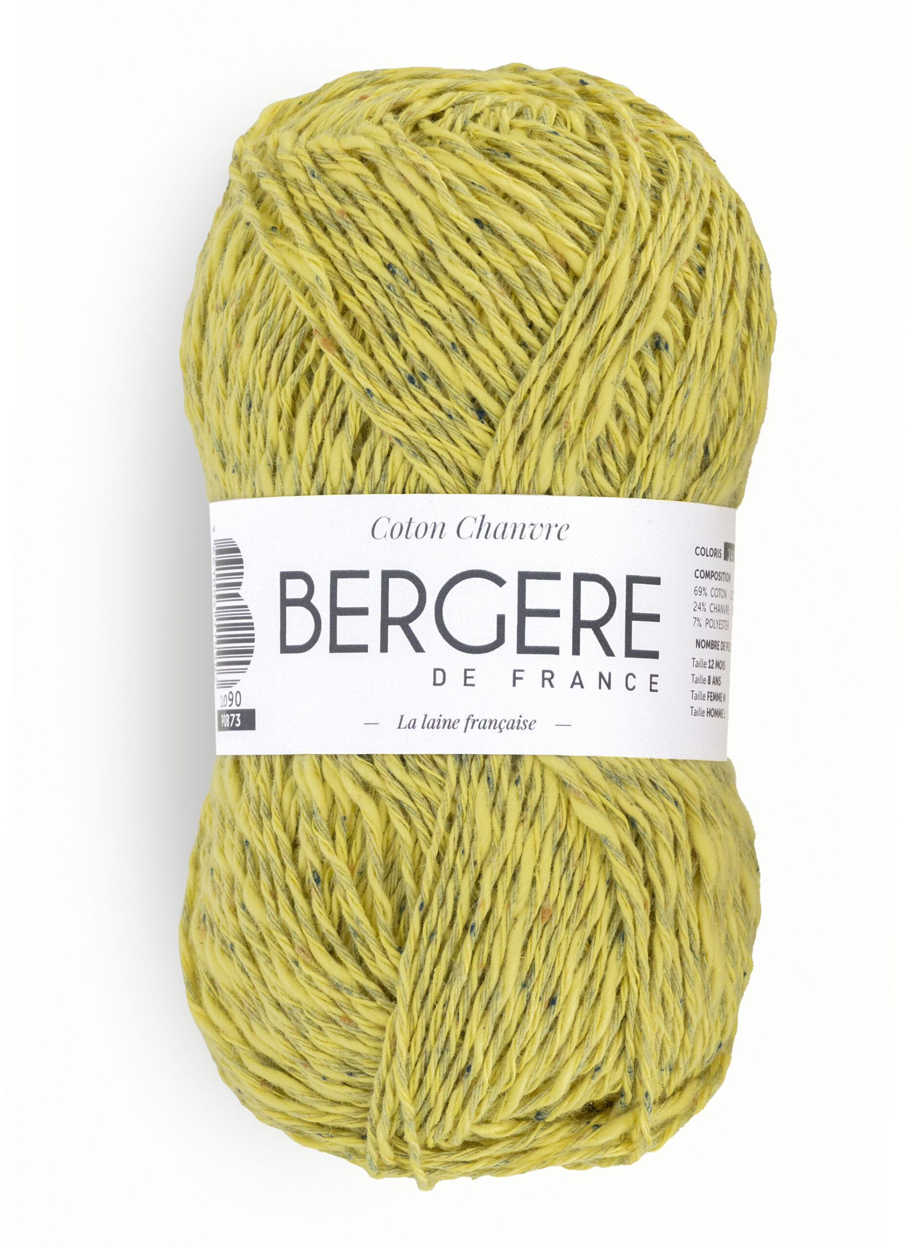 Pelote Bergère Coton Chanvre Jaune